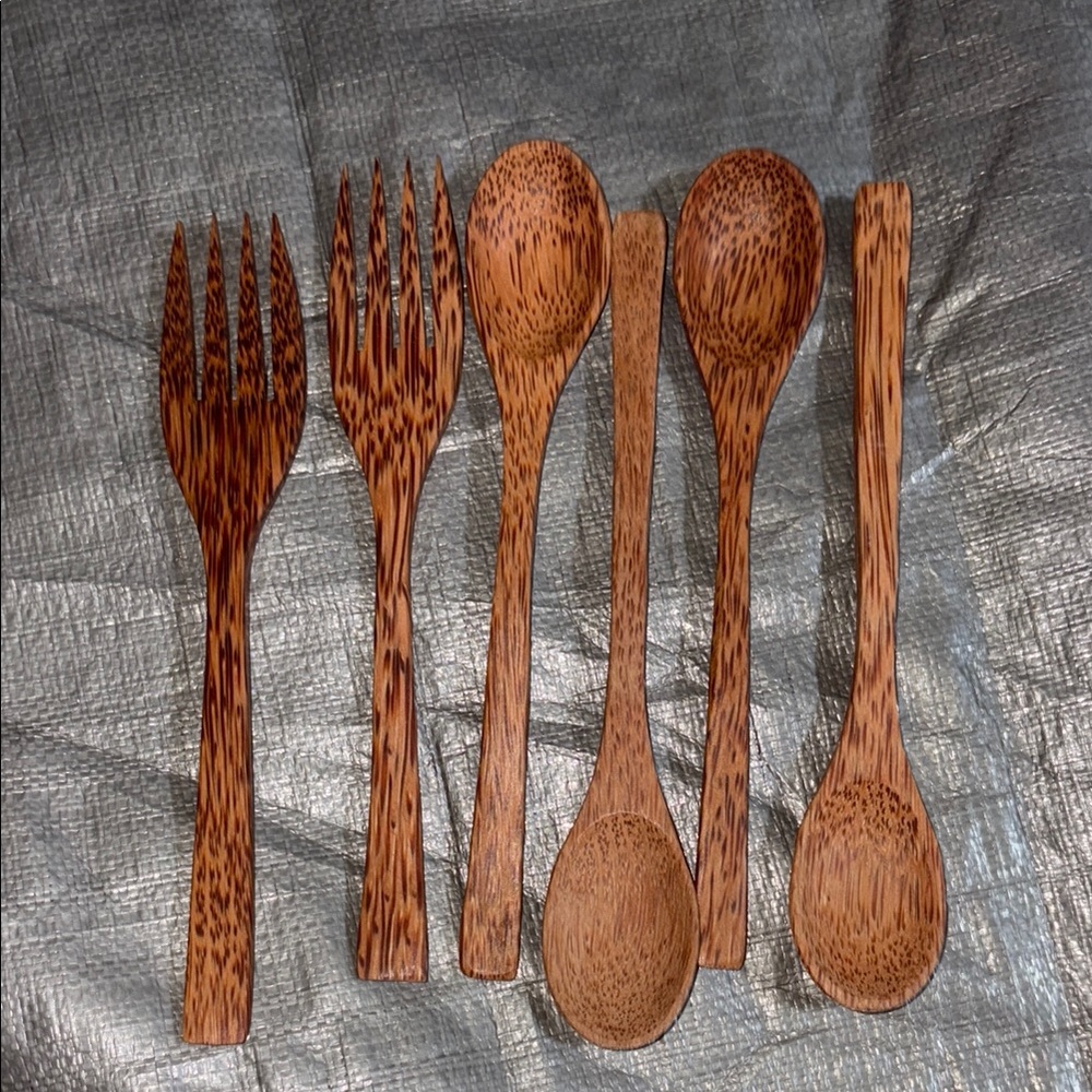 Natural Wooden Utensil Set